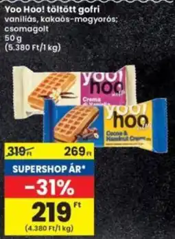 Interspar Yoo Hoo! töltött gofri ajánlat