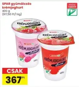 Interspar SPAR gyümölcsös krémjoghurt ajánlat