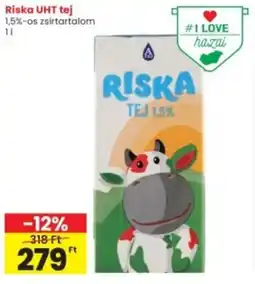 Interspar Riska UHT tej 1,5% ajánlat