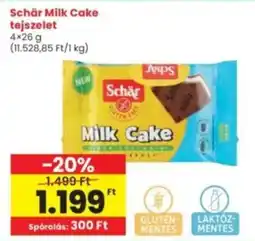 Interspar Schär Milk Cake tejszelet ajánlat
