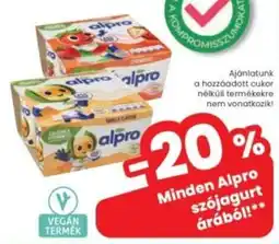 Interspar Alpro szójagurt ajánlat
