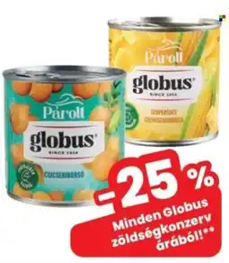 Interspar Globus zöldségkonzerv ajánlat