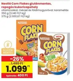 Interspar Nestlé Corn Flakes gluténmentes, ropogós kukoricapehely ajánlat