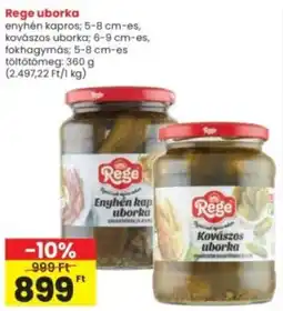 Interspar Rege uborka ajánlat