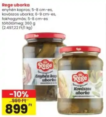 Interspar Rege uborka ajánlat