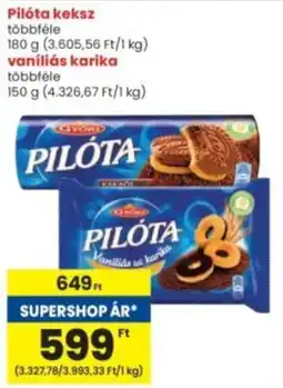 Interspar Pilóta keksz, vaníliás karika ajánlat
