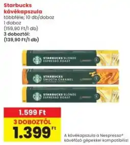 Interspar Starbucks kávékapszula ajánlat
