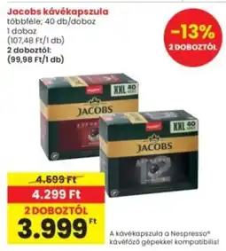 Interspar Jacobs kávékapszula ajánlat