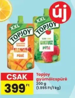 Interspar Topjoy gyümölcspüré ajánlat