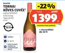 ALDI Tornai Köves Cuvée ajánlat