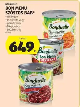 ALDI BON MENU SZÓSZOS BAB ajánlat
