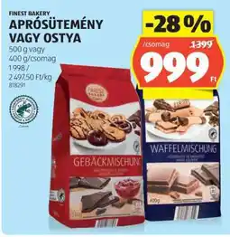 ALDI FINEST BAKERY APRÓSÜTEMÉNY VAGY OSTYA ajánlat