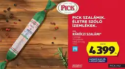 ALDI PICK Rákóczi szalámi ajánlat