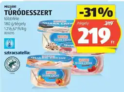 ALDI Milsani Túródesszert ajánlat