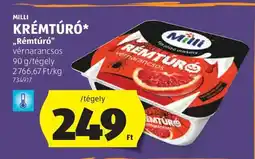 ALDI MILLI Krémtúró ajánlat