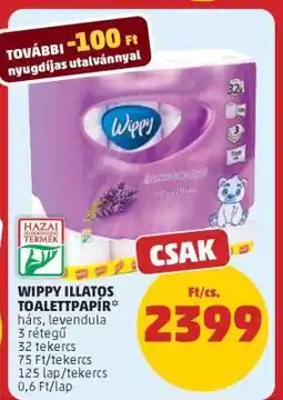 PENNY WIPPY ILLATOS TOALETT PAPÍR ajánlat