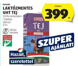 ALDI MILSANI LAKTÓZMENTES UHT TEJ ajánlat