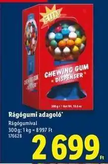 Lidl Rágógumi adagoló ajánlat
