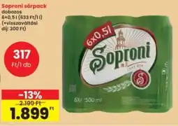 Interspar Soproni sörpack ajánlat