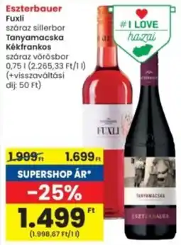 Interspar Eszterbauer Fuxli, Tanyamacska Kékfrankos ajánlat
