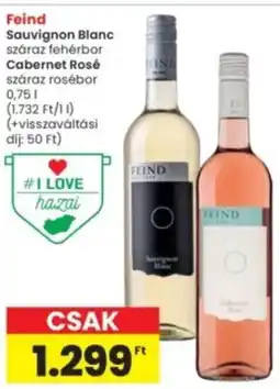 Interspar Feind Sauvignon Blanc, Cabernet Rosé ajánlat
