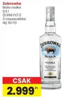 Interspar Zubrowka Biala vodka ajánlat