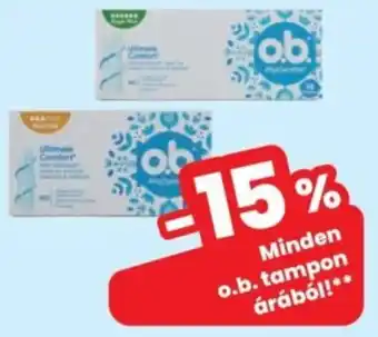 Interspar o.b. tampon ajánlat