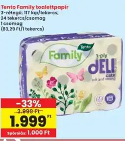Interspar Tento Family toalettpapír ajánlat