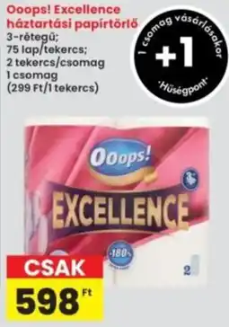 Interspar Ooops! Excellence háztartási papírtörlő ajánlat