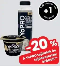 Interspar YoPRO tejitalok és tejdesszertek ajánlat