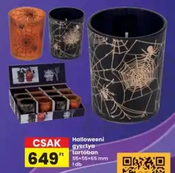 Interspar Halloweeni gyertya tartóban ajánlat