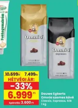 Interspar Douwe Egberts Omnia szemes kávé ajánlat