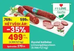Interspar Gyulai kolbász ajánlat