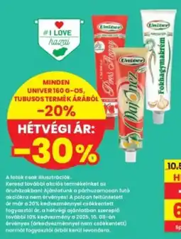 Interspar Univer tubusos termék ajánlat