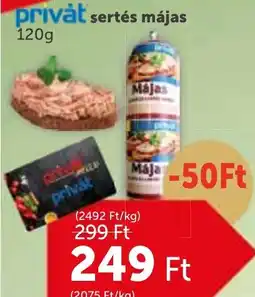 PRIVÁT Privȧt sertés májas ajánlat