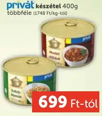 PRIVÁT Privát készétel ajánlat