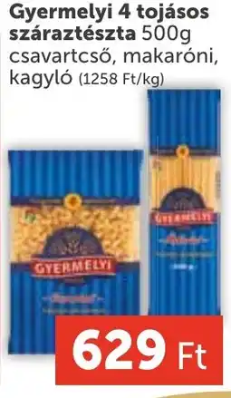 PRIVÁT Gyermelyi 4 tojásos száraztészta ajánlat