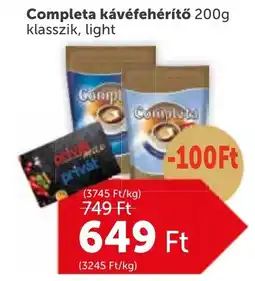 PRIVÁT Completa kávéfehérítő ajánlat