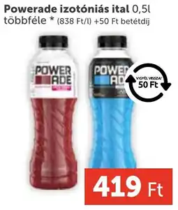 PRIVÁT Powerade izotóniás ital ajánlat