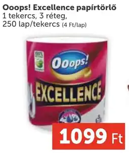 PRIVÁT Ooops! Excellence papírtörlő ajánlat