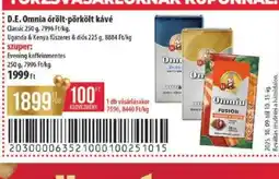 Coop D.E. Omnia őrölt-pörkölt kávé ajánlat