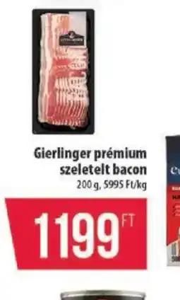 Coop Gierlinger prémium szeletelt bacon ajánlat