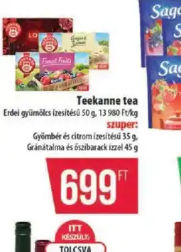 Coop Teekanne tea ajánlat