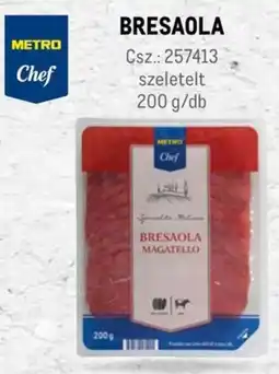 Metro Metro Chef Bresaola ajánlat