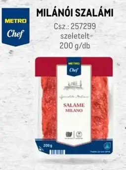 Metro Metro Chef Milánói Szalámi ajánlat