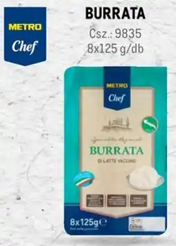Metro Metro Chef Burrata ajánlat