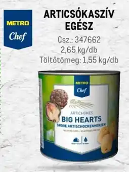 Metro Metro Chef Articsókaszív egész ajánlat