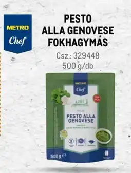 Metro Metro Chef Pesto alla Genovese fokhagymás ajánlat