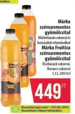 Coop Márka Fruitica szénsavmentes gyümölcsital ajánlat