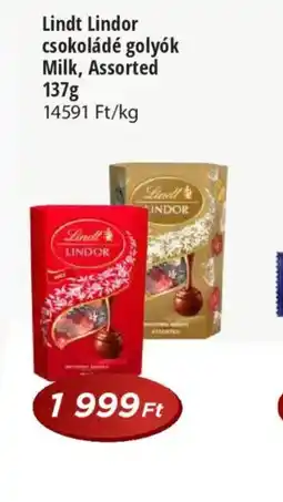 Real Lindt Lindor csokoládé golyk ajánlat